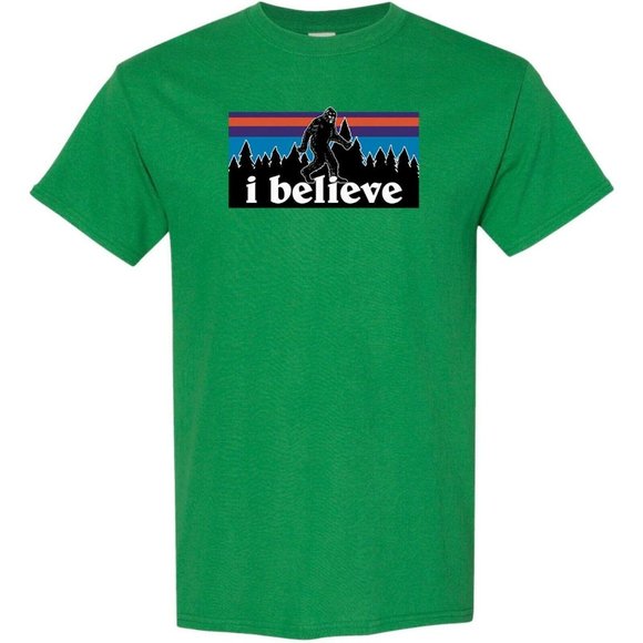 Sasquatch I Believe Trees Bigfoot Short Sleeve Tee - Picture 7 of 11